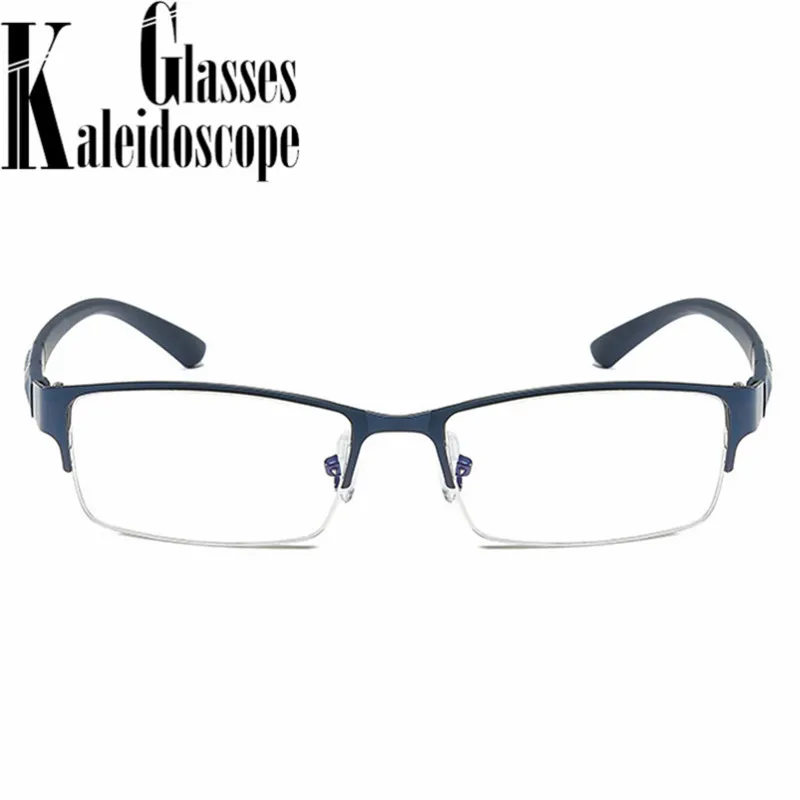 Оправа для очков Мужская/Женская металлическая в полуоправе с защитой от синего