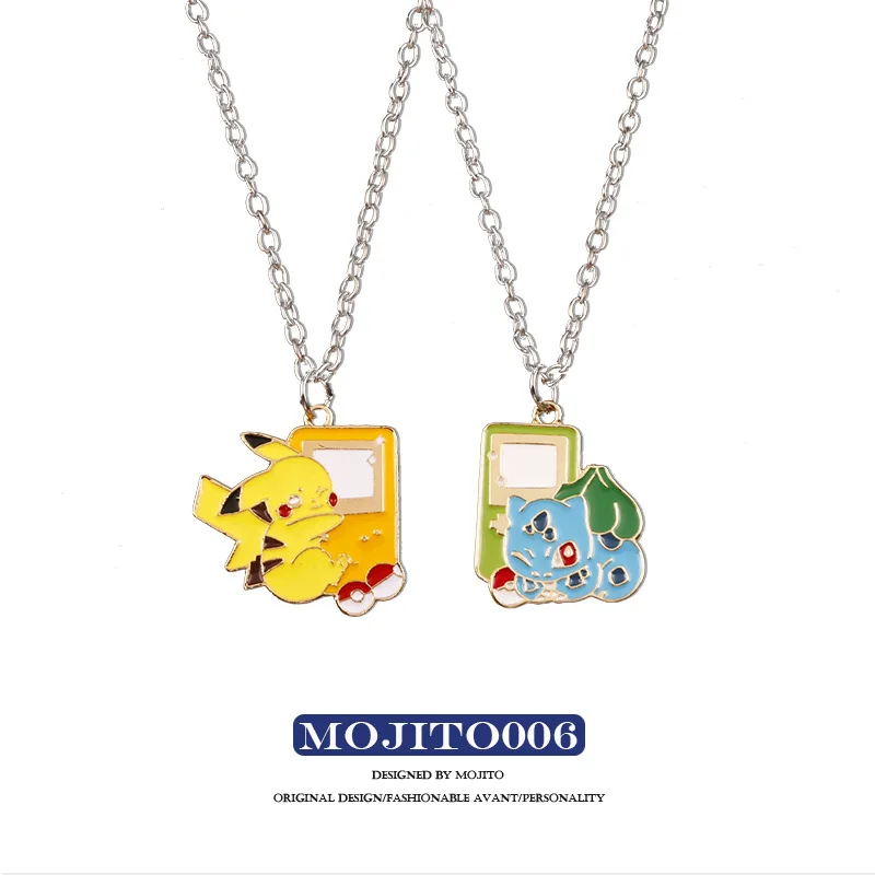 Новинка 2022 подвески из нержавеющей стали с мультяшным покемоном Пикачу ожерелье