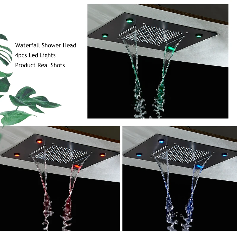 35*50 см потолочная светодиодсветодиодный насадка для душа смеситель с высоким