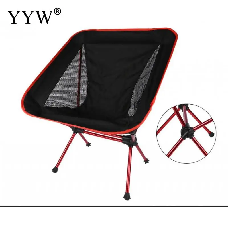 Satılık Taşınabilir Kamp Plaj Sandalyesi Dışkı Hafif Katlanır Balıkçılık Açık Kamp Sandalyesi Ultra Hafif Turuncu Kırmızı Koyu Mavi Plaj Sandalyesi