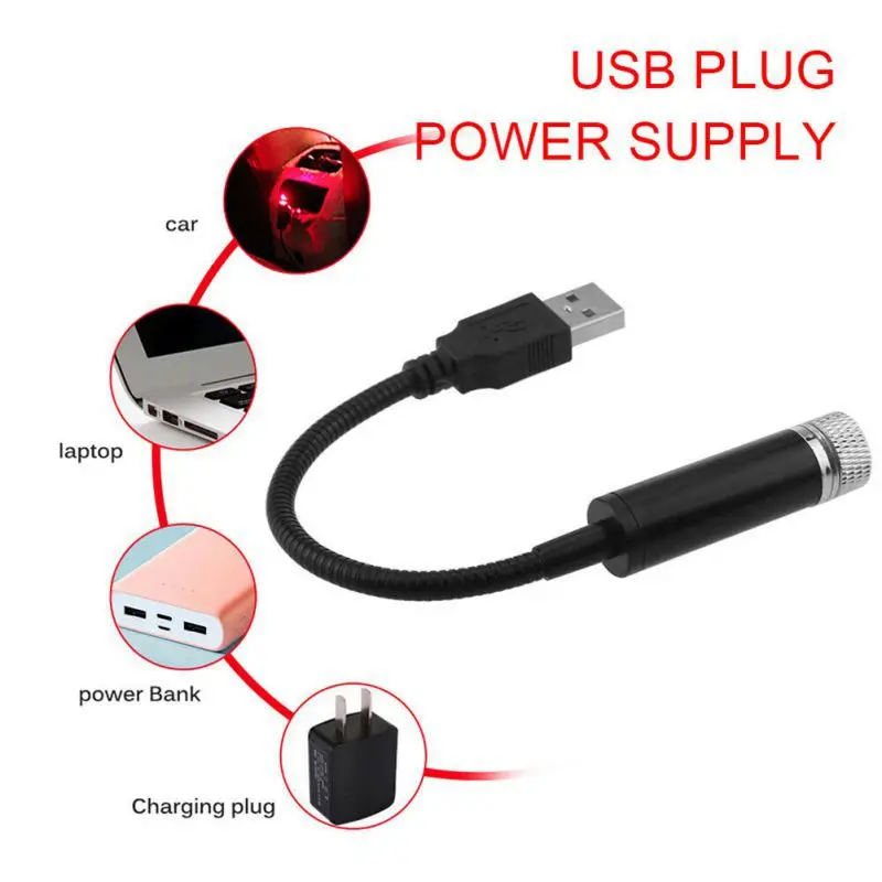 1 шт. фонари на крышу автомобиля романтический USB ночной Светильник атмосфера