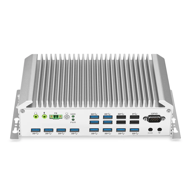 ПК без вентилятора 6 * COM 12 USB3.0 4 USB2.0 2 I211 GLAN SkyLake/KabyLake(R) U CPU прочный промышленный