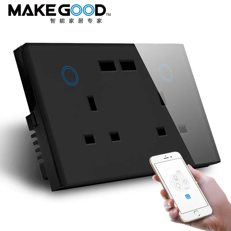 Розетка настенная MAKEGOOD с двумя USB-портами совместимая Alexa и Google Home | Обустройство