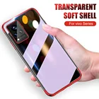 Прозрачный противоударный чехол для Vivo V21 5G V21e V 21 V17 Pro V20 Se Y12 Y15 Y17 Y19 Y20 Y20s чехол с гальваническим покрытием мягкий чехол