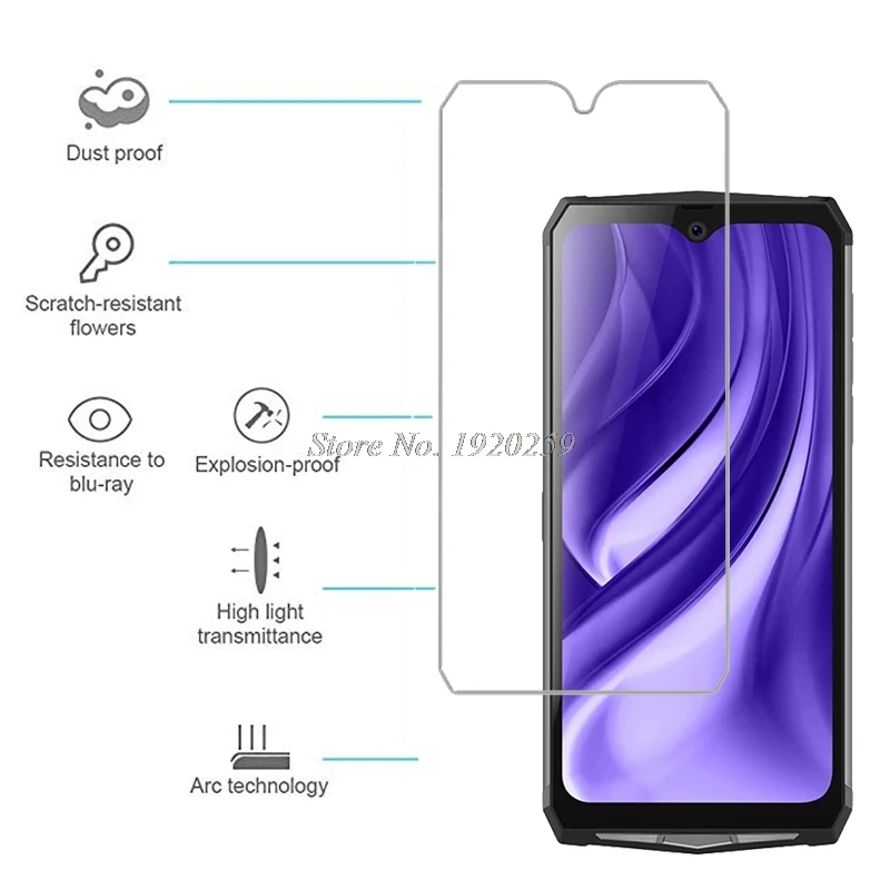 Blackview BV9100 Glass Telefon Screen Protector 9H 2.5D 0.3mm Tempered Film For Protective Phone | Мобильные телефоны и