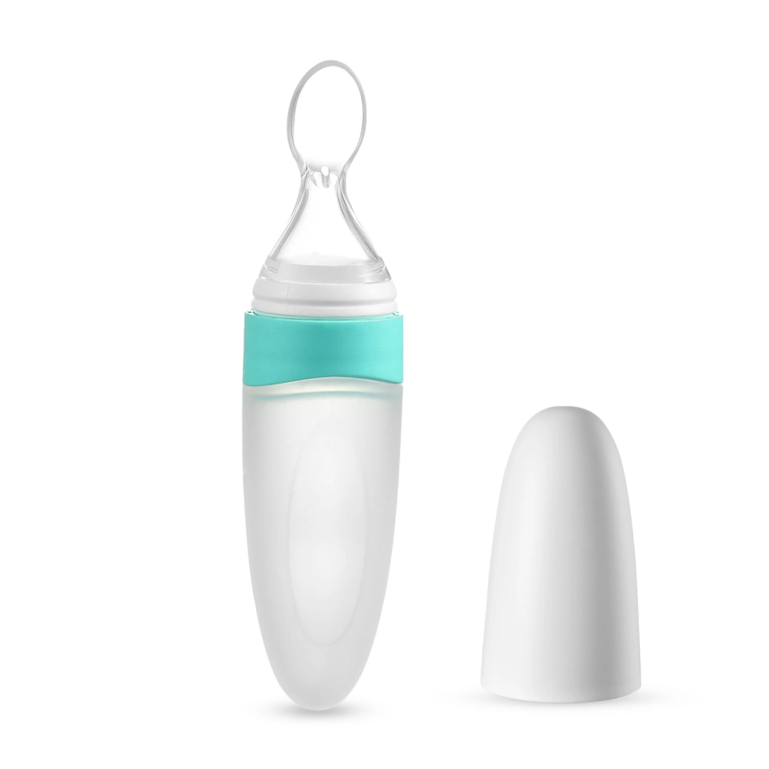 

NCVI силиконовая ложка для кормления без БФА, Пищевая силиконовая ложка для дозирования детского питания с пылезащитной крышкой