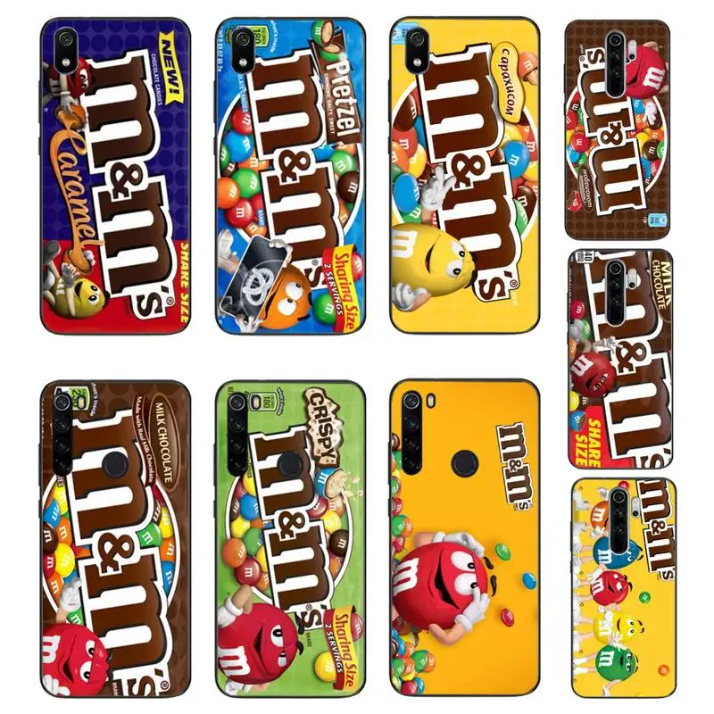 HTXian M & Ms шоколадная коробка Роскошный чехол для телефона Xiaomi Redmi Note8T 7 9 Pro 5A Redmi4X 6A 6 8