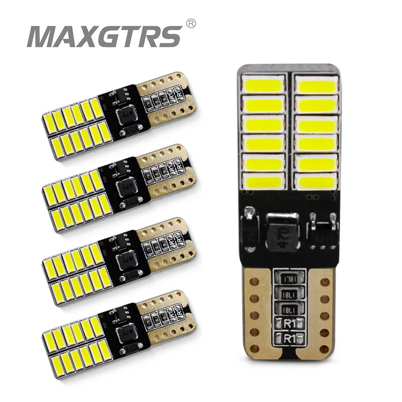 5x 800LM 1000LM T10 W5W 3014 чип 24Led SMD Canbus Авто Номерного Знака купол Включите Singal светильник