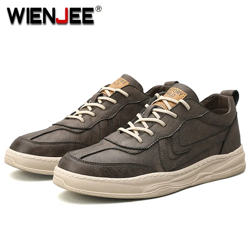 

Men Shoes Sneakers Autumn Lightweight Comfortable Leather Men Casual Shoe Male Lace Up Sneakers Non-slip Fashion Flats Shoes