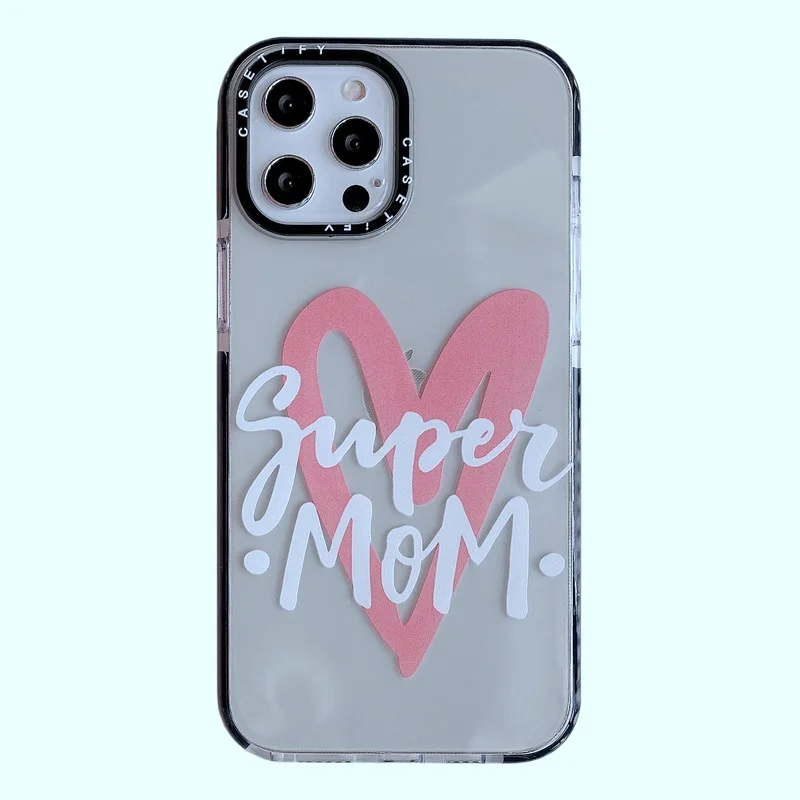 

Cute Love Heart Phone Case For iphone 12 Mini 11 Pro XS Max XR SE 2020 7 8 Plus X Clear Silicone Soft Back Cover