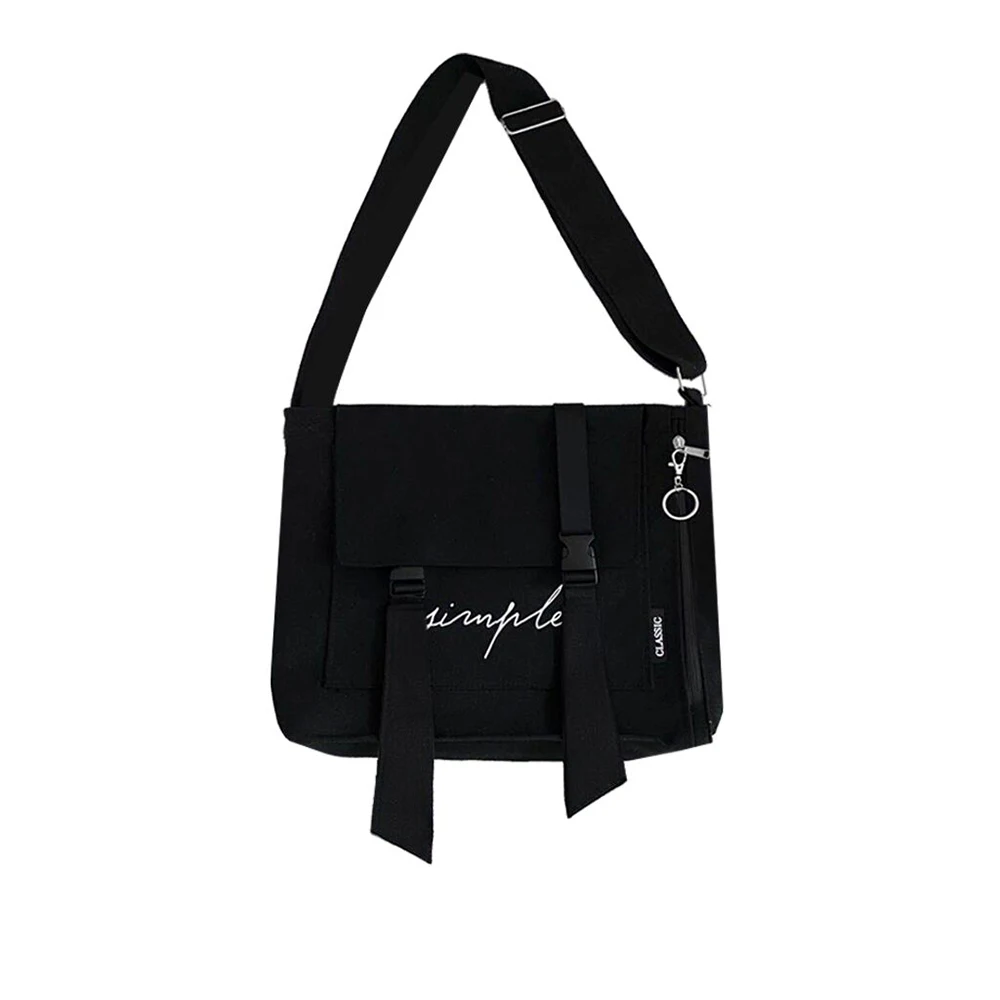 

Simple Shoulder Canvas Messenger Bag Casual Large Capacity Bag