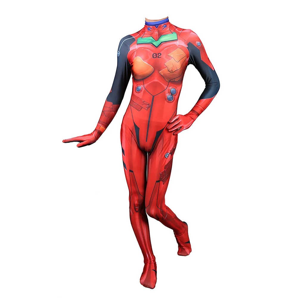 Halloween Costume Darling In The Fraxx Zero Two Cosplay for Kids Women Asuka Langley Shikinami Bodysuit Carnival Dress | Тематическая