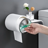 waterproof bathroom organizer shelf shampoo soap roll paper wc storage rack wall mounted household items bathroom accessories