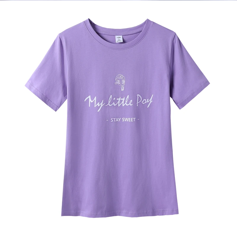 

OUMENGKA Letter Print Cotton Ladies White Oversized T Shirt Women Tee shirt Harajuku Tshirt Female Top Summer T-shirt Pulovers