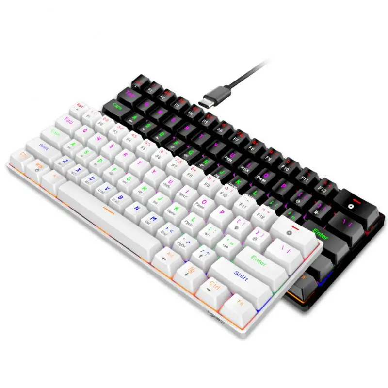 

Клавиатура Механическая TKL, 61 клавиша, беспроводная, Bluetooth, 2,4 ГГц