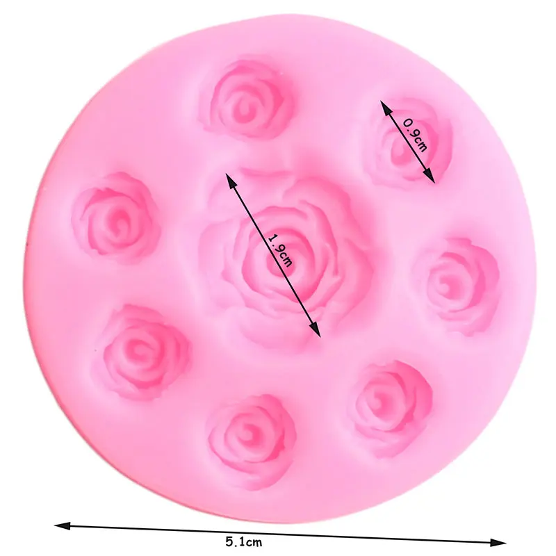 Роза для рукоделия Свадебный кекс конфеты зеркальная глина шоколадный
