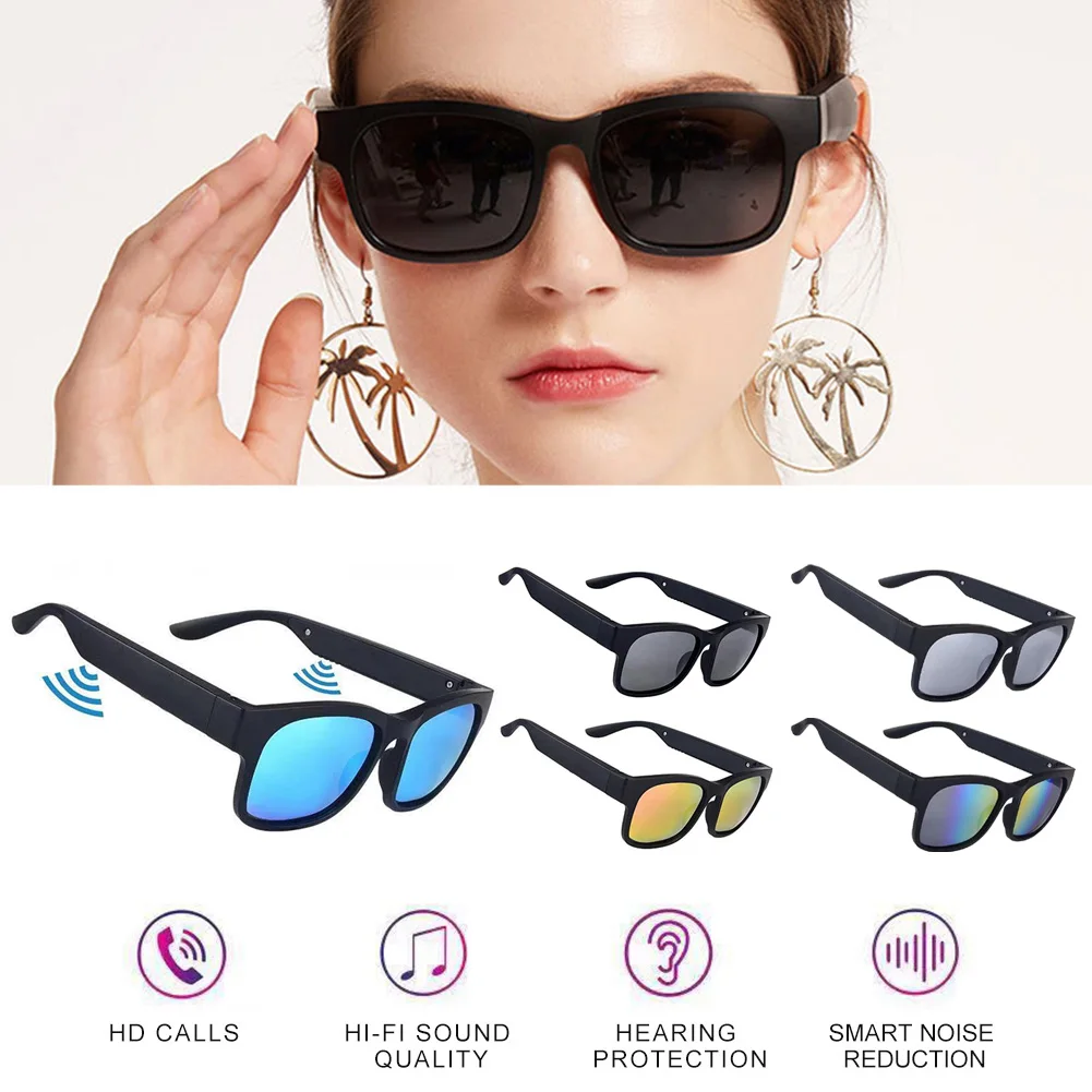 

Smart Bluetooth UV400 Sunglasses With Open Ear Headset Polarized Lenses IPX7 Waterproof Hands-Free Calling Cycling And Driving