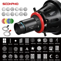 soonpho ot1 pro ii led light photography focalize conical snoot optical condenser bowens with 85mm len photo studio free shiping