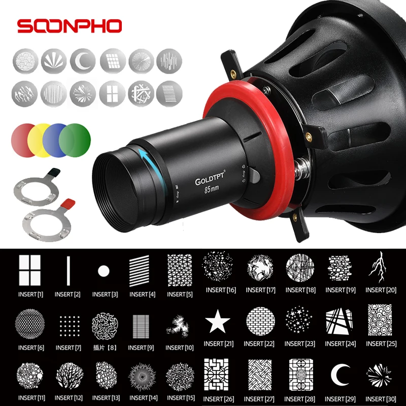 Светодиодная лампа для фотосъемки soonhu OT1 PRO II Фокусирующая коническая тубус
