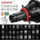 Светодиодная лампа для фотосъемки soonhu OT1 PRO II, Фокусирующая коническая тубус, оптический конденсатор Bowens с объективом 85 мм, фотостудия, бесплатная доставка