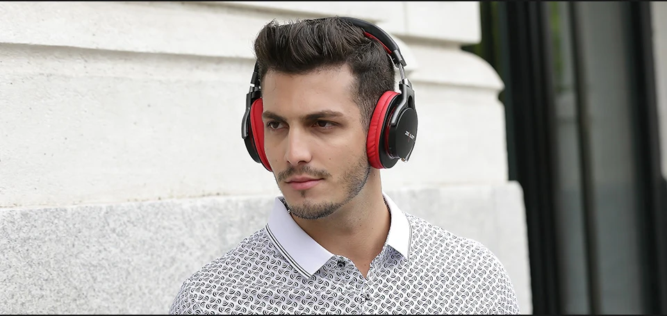 ZEALOT B5 Hi-Fi стерео беспроводные Bluetooth наушники на ухо мощная Бас-гарнитура с микрофоном Поддержка Micro-SD карты воспроизведения