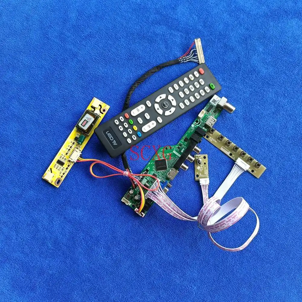 

1920*1080 30-Pin LVDS kit Signal Analog 2CCFL Controller Card USB VGA AV HDMI-compatible Fit CLAA215FA03/LTM215HT01/HM215WU1-400