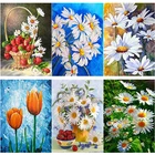 Новый 5D DIY алмазная живопись цветок Алмазная вышивка крестиком стразы камни в форме ромба круглый дрель поделки Декор для дома подарок