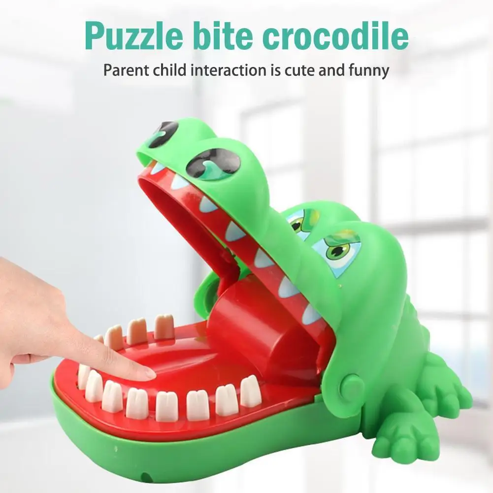 

Jokes Teeth Bite Toy Biting Finger Dentist Game Funny Crocodile Pulling Teeth Toys Kids Classic Biting Hand Crocodile Games Gift