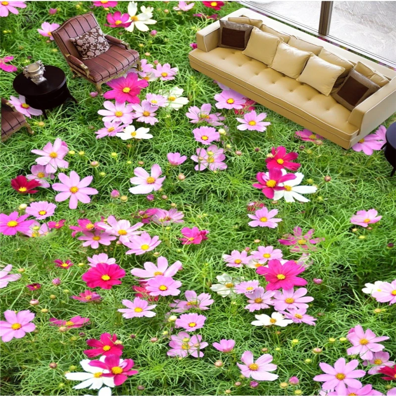 Обои на заказ fresco фото HD Мода нужны цветы морской завод зеленый 3D Толстая