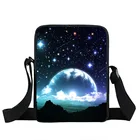 Сумки-мессенджеры с изображением ночного неба и звезд, женская сумка через плечо для Galaxy Space, дорожная сумка для книг, Маленькая женская сумка через плечо