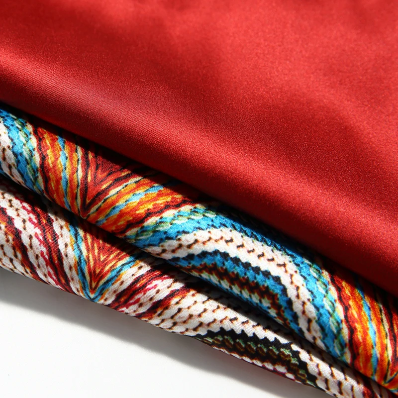 

Summer Women Casual Tees Tops 100% Natural Silk O-neck Short Sleeve Red Tee Shirts Lady Striped Pure Real Silk T-shirt Female