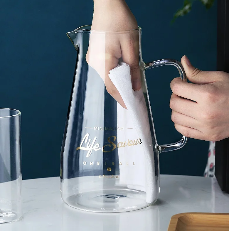 1000 мл 2000 чайный горшок стеклянный чайник для воды контейнер сока из