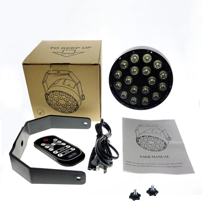 DMX512 Дискотека УФ светильник 18 светодиодов Ультрафиолетовый сценический эффект s