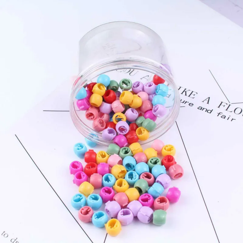 80 шт. мини заколки для волос женщин девочек милые карамельные цвета пластиковые