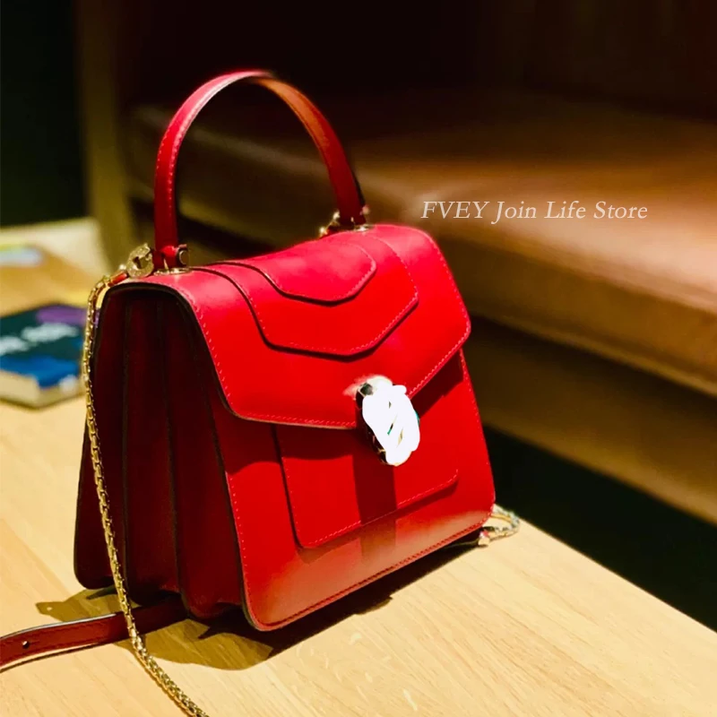 

Bvl 2021 Luxury Women's Bag Classic Enamel Snake Head Organ Tote One-shoulder Crossbody Bag