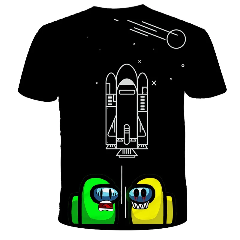 

2021 Baby Boys and Girls Among We Game t shirt Kids Cartoon Fashion T shirt Children Casual Short Sleeve Tops T-shirt Clothes