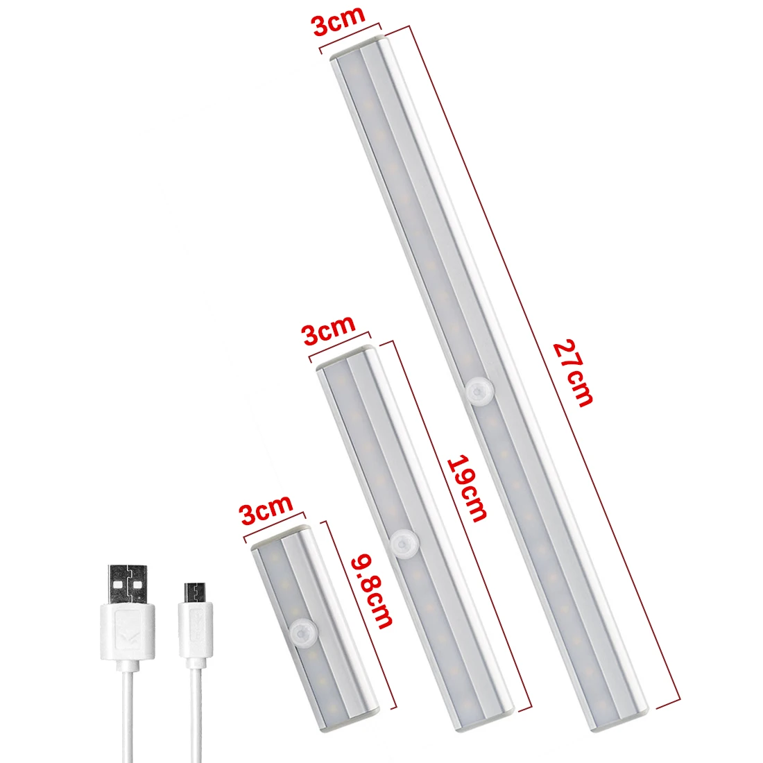 

6/10/20 LED Smart Motion Sensor LED Night Light Cupboard Wardrobe Bed Lamp Under Cabinet Night Light Smart Light Perception