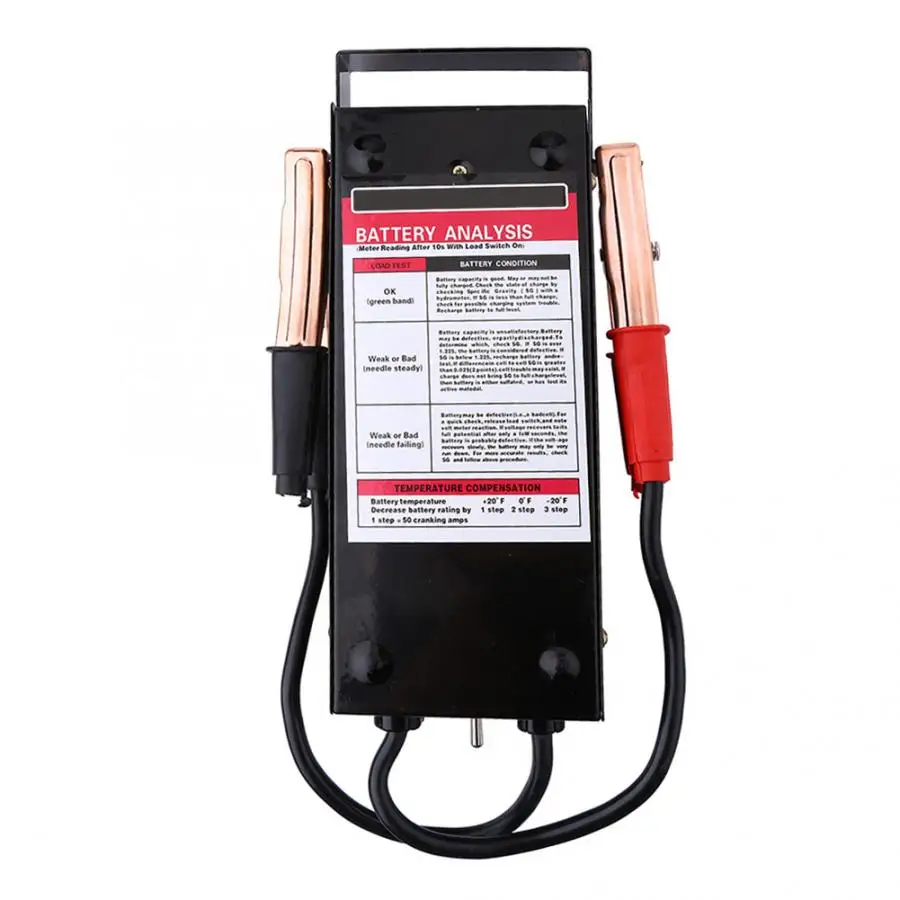 6 V-12 V 100Amp автомобиля Ван автоматический тестер аккумулятора нагрузки Прямая зарядка Системы анализатор инструмент проверки Батарея анализатор