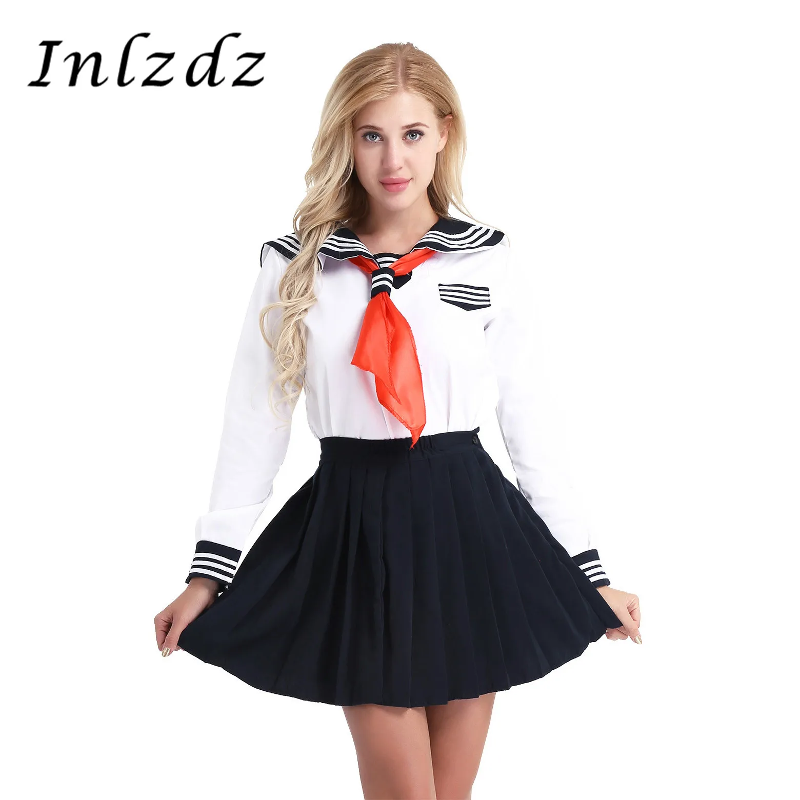 Школьная форма для женщин и девочек костюм с юбкой школы рубашкой