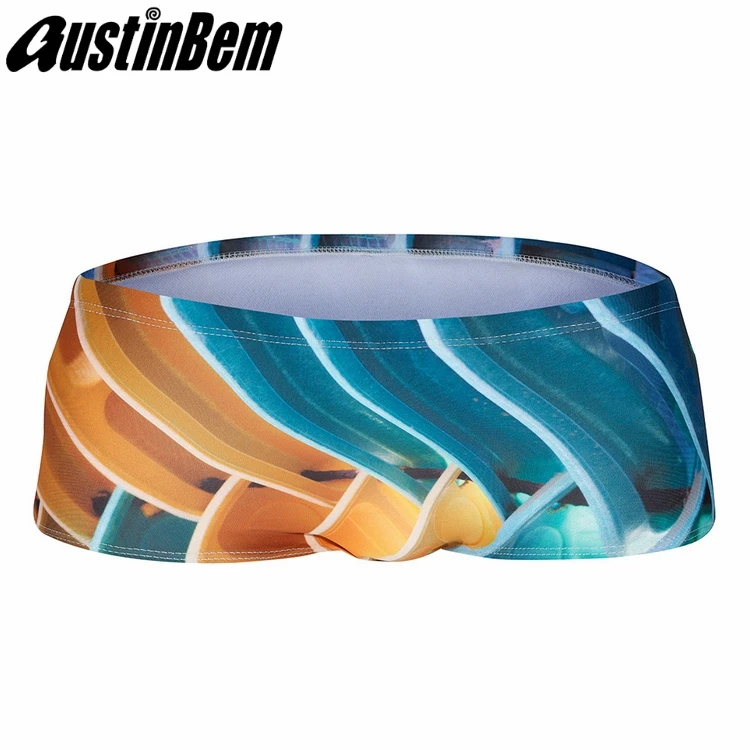 Купальные костюмы AUSTINBEM, мужская спортивная одежда, мужские купальники с шортами, многоцветная пляжная одежда с принтом, Banador Hombre Zwembroek - Цвет: 02