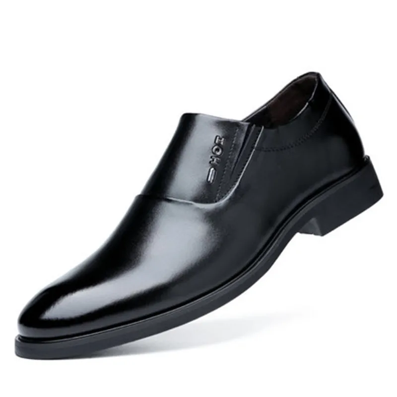

Mazefeng/Классические Мужские модельные туфли в деловом стиле; Модная элегантная официальная Свадебная обувь; Мужские офисные туфли-оксфорды без застежки; Цвет Черный