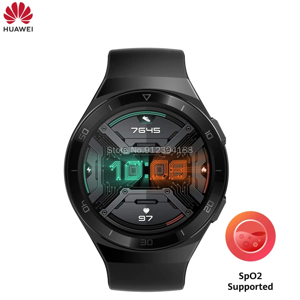 80% NEW Original HUAWEI WATCH GT 2e Smart SpO2 Blood Oxygen 100 Sport Modes Gt2e 5ATM 1.39 AMOLED Standby Watch | Электроника