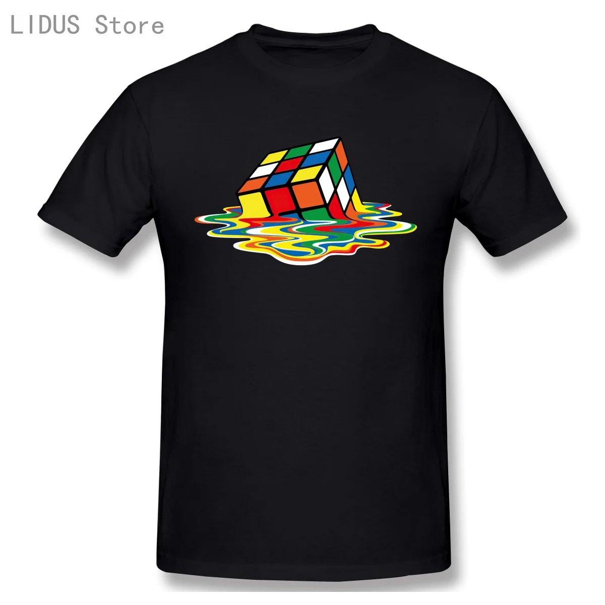 

Sheldon Cooper - Melting Rubik's Cube T-Shirt Short Sleeve Casual Men Fashion O-neck 100% Cotton T-Shirts Tee Top