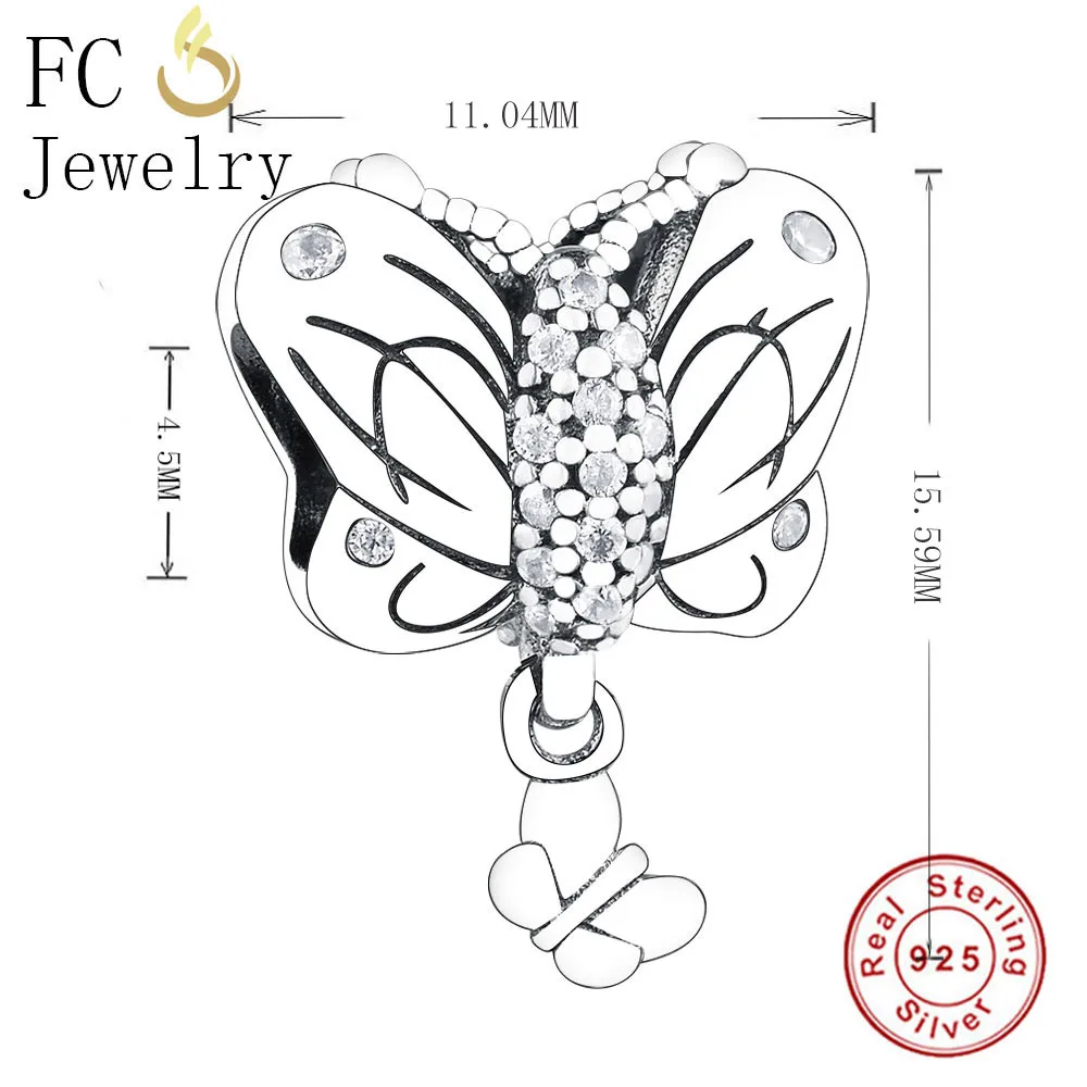FC Jewelry Fit оригинальный брендовый очаровательный браслет Pulsera из стерлингового