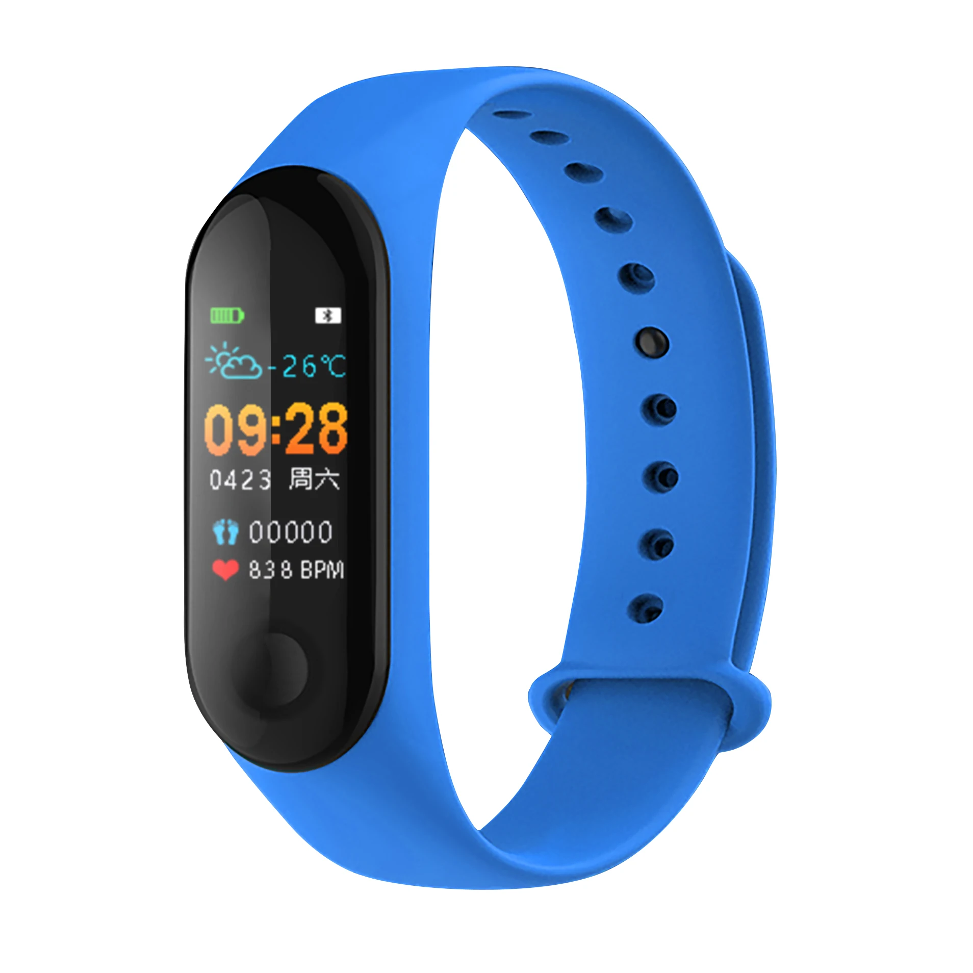B14 smart heart rate bracelet 3D sensor blood pressure monitoring health detection two-way anti-lost for Android Apple Xiaomi