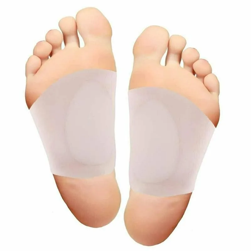 

1pair Flat Foot Pad Bandage Silicone Arch Insole Flat Pad Socks Support Women And Foot Pad Heart Arch Pad Support Foot Men N0A5