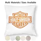 Чехол-Подушка для мотоциклистов, наволочка из хлопка и льна, Байкерская подушка в стиле ретро, индейский Чоппер, Нортон Райдер из льна