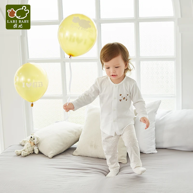 Детский пижамный комплект из 2 предметов хлопковая осенне-зимняя одежда для