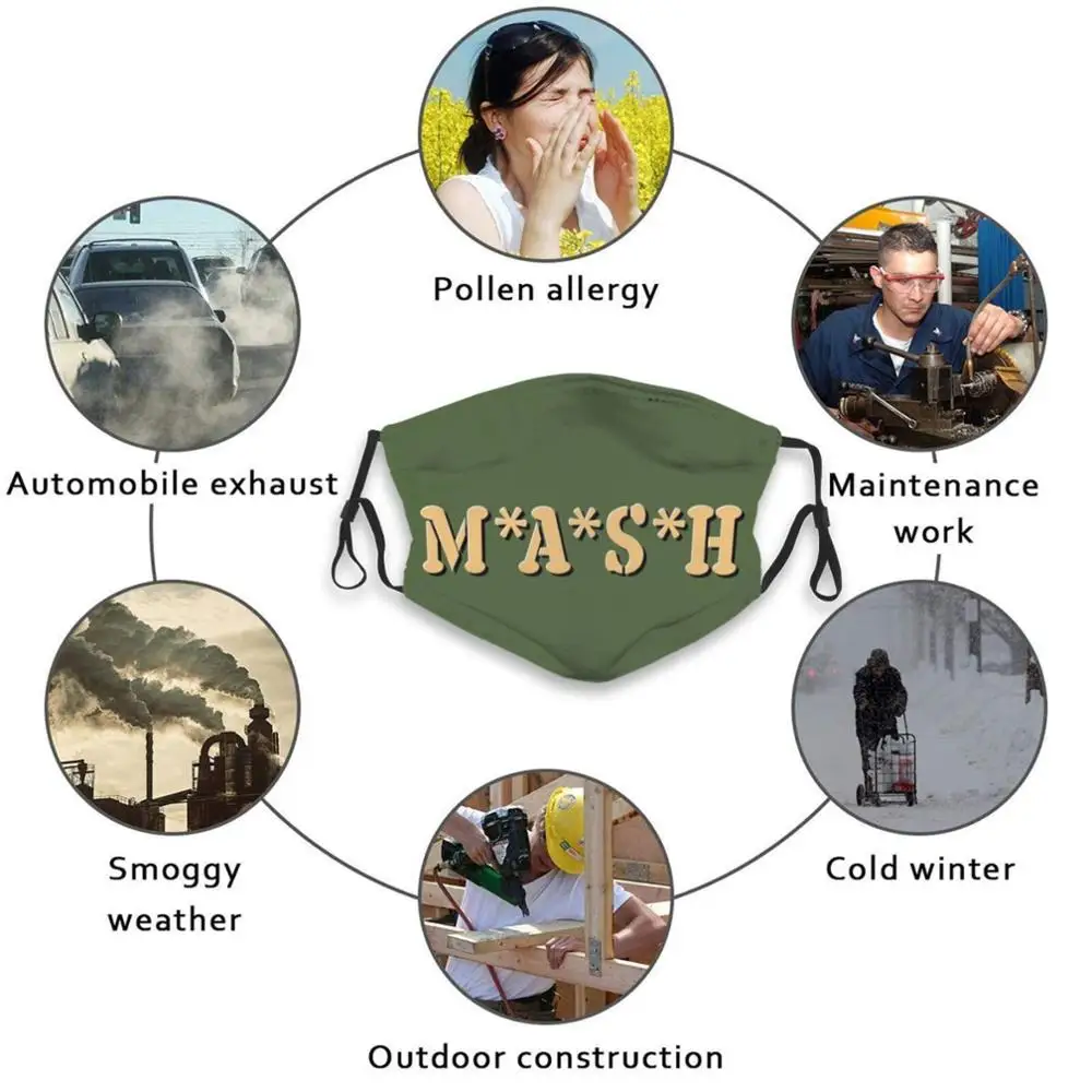 Mash печать многоразовая маска Pm2.5 фильтр Мода лицевая для детей и взрослых сериал