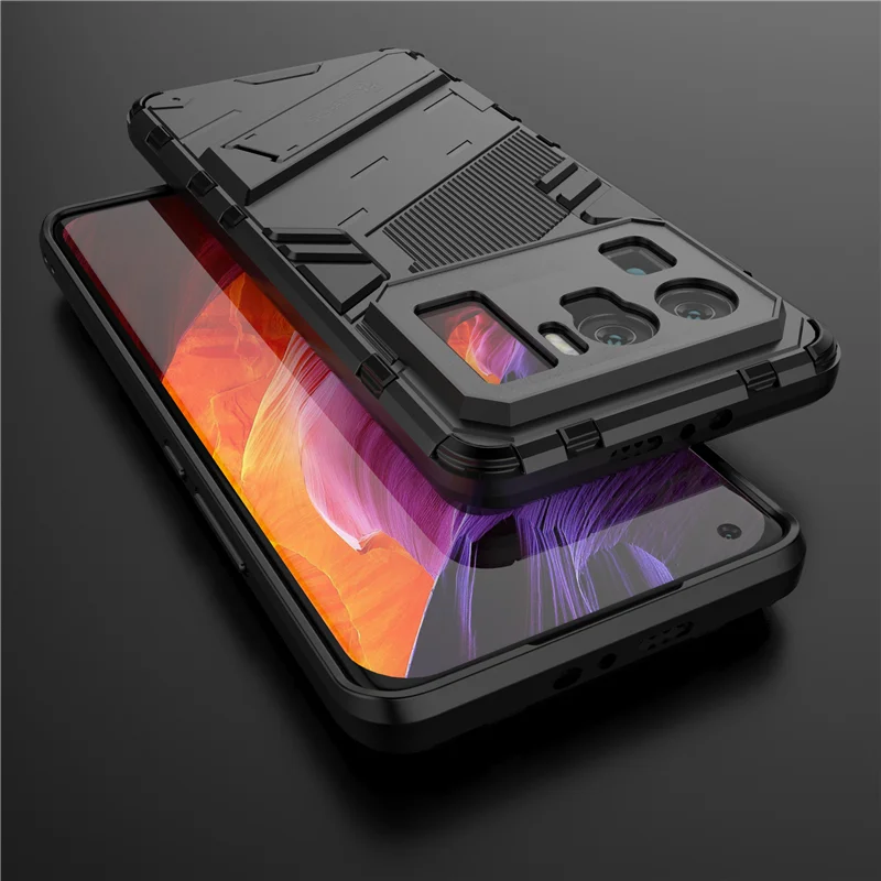 

For Xiaomi Mi 11 Ultra Case Cover Shockproof Stand Holder Bumper Silicon TPU Armor Back Phone Cover For Xiaomi Mi 11 Ultra Case